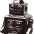 Silver Metal Robot Shaped Sculpture - 808230025806