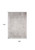 9' X 13' Gray and White Chevron Non Skid Area Rug
