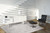 9' X 13' Gray and White Chevron Non Skid Area Rug