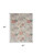 5' x 7' Ivory Green and Red Floral Power Loom Washable Non Skid Area Rug