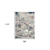 7' X 9' Blue And Gray Abstract Stain Resistant Area Rug