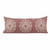 14" X 36" Dusty Rose And White 100% Cotton Geometric Zippered Pillow - 606114697060
