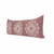 Homeroots Home Decor 14 X 36 Inches Dusty Rose and White 100% Cotton Geometric Zippered Pillow