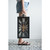 10" Black and Gold Metal and Glass Analog Vintage Style Crackle Wall Clock