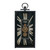 10" Black and Gold Metal and Glass Analog Vintage Style Crackle Wall Clock