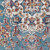 Homeroots Home Decor 6' Blue Round Medallion Power Loom Area Rug