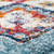 Homeroots Home Decor 6' Blue Round Medallion Power Loom Area Rug