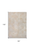 8' X 11' Beige and White Abstract Non Skid Area Rug