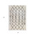 Homeroots Home Decor 8' x 11' with Gray and Ivory Geometric Shag Area Rug