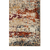 2' X 3' Orange And Black Abstract Area Rug