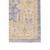 2' X 3' Gray Yellow And Lavender Floral Distressed Area Rug