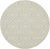 5' Gray Round Moroccan Power Loom Area Rug
