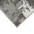 8' Ivory Gray and Rust Abstract Power Loom Round Rug
