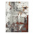 Homeroots Home Decor 8' Rust Round Abstract Power Loom Area Rug