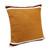Homeroots Home Decor 20 X 20 Inches Orange White and Black 100% Cotton Geometric Zippered Pillow