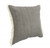 20" X 20" Gray And Ivory 100% Cotton Zippered Pillow - 606114691495