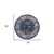 6' Blue Rust and Orange Oriental Power Loom Round Rug