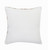 Homeroots Home Decor 20 X 20 Inches White and Tan 100% Cotton Geometric Zippered Pillow