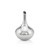 13" Silver Bud Aluminum Table Vase