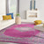 Homeroots Home Decor 9' X 12' Fuchsia Floral Power Loom Area Rug