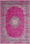 Homeroots Home Decor 9' X 12' Fuchsia Floral Power Loom Area Rug