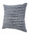 Homeroots Home Decor 20 X 20 Inches Ensign Blue and Cream 100% Cotton Striped Zippered Pillow