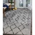 Homeroots Home Decor 8' x 11' Gray and Black Geometric Shag Area Rug