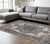 8' X 10' Ivory Taupe And Gray Medallion Area Rug