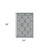 2' X 3' Charcoal and Ivory Medallion Power Loom Area Rug