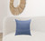 Homeroots Home Decor 20 X 20 Inches Navy Linen Striped Zippered Pillow