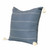 Homeroots Home Decor 20 X 20 Inches Navy Linen Striped Zippered Pillow