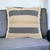 Homeroots Home Decor 24 X 24 Inches Denim Blue Tan and Taupe Jute Coastal Zippered Pillow