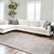 Homeroots Home Decor 6' X 8' Gray and White Chevron Non Skid Area Rug