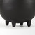 8" Black Two Handle Ceramic Jug Vase