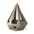 Khaki Crackle Glaze Ceramic Conical Sculpture - 808230026742