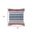 Homeroots Home Decor 18 X 18 Inches Blue, White, Red, and Yellow Color 100% Cotton Striped Zippered Pillow