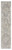 10' Gray Oriental Power Loom Washable Runner Rug