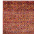 Homeroots Home Decor 2' X 10' Red Gold And Blue Geometric Power Loom Stain Resistant Runner Rug
