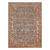 6' X 8' Teal And Orange Medallion Area Rug