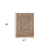 6' X 8' Teal And Orange Medallion Area Rug