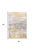 6' X 8' Gray and Yellow Abstract Non Skid Area Rug