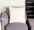 Homeroots Home Decor 18 X 18 Inches Off White Chevron Cotton Blend Pillow Cover with Texture