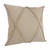 Homeroots Home Decor 20 X 20 Inches Taupe Brown 100% Cotton Zippered Pillow