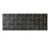 6' Black and Off White Abstract Machine Tufted Washable Runner Rug With UV Protection