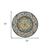 6' X 6' Blue Round Wool Floral Hand Tufted Area Rug