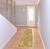 8' Yellow Floral Power Loom Runner Rug