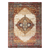 8' X 10' Ivory Red and Orange Medallion Power Loom Area Rug