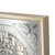 Homeroots Home Decor 24" Square Exposed Gear Wall Clock, Gold and Silver