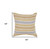 Homeroots Home Decor Set of Four 18 X 18 Inches Orange Beach Chevron Cotton Zippered Pillows
