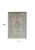 Homeroots Home Decor 7' x 9' Gray and Green Medallion Non Skid Area Rug